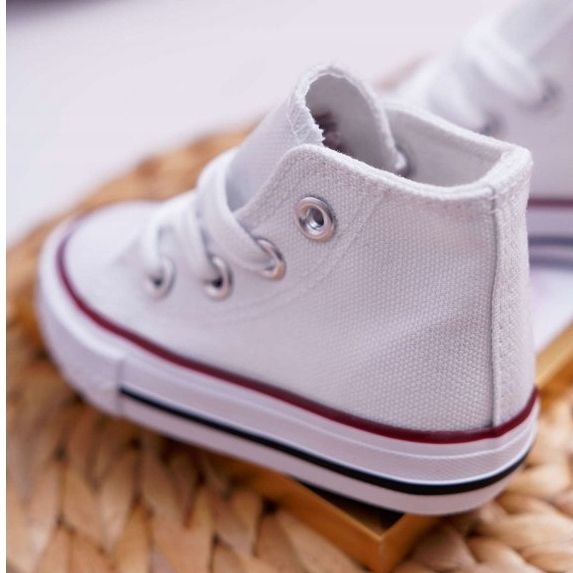 FRROCK Tênis clássico infantil filemon alto branco 1