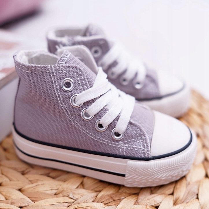 FRROCK Tênis infantil clássico alto com zíper cinza filemon 1