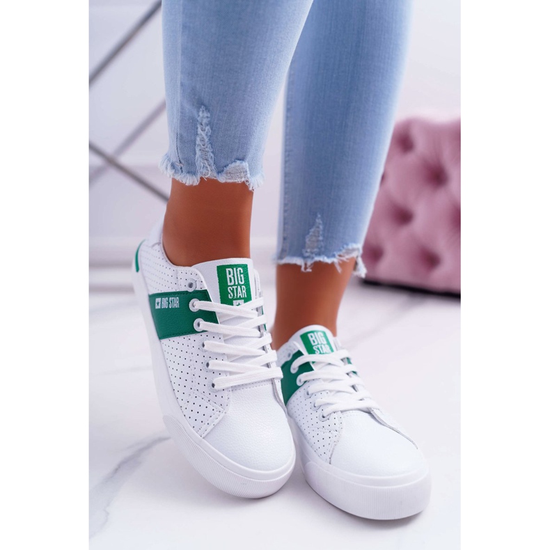 Tênis feminino Big Star White EE274336 branco 2