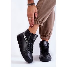 Tênis feminino Big Star High Black EE274355 preto 1