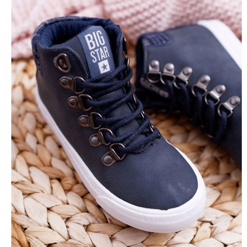 Tênis infantil masculino Big Star azul marinho EE374038 1