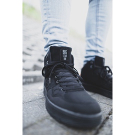 Sapatas esportivas masculinas Big Star High Black EE174433 preto 2