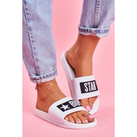 Chinelos femininos Big Star White DD274A264 branco 2