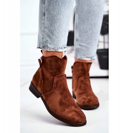 EVE Botas femininas de salto baixo Cowboy Camel Plemmi marrom 2