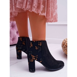 Botas femininas de salto alto Sergio Leone com flores douradas Folk Black Eros2 preto 1 Botas femininas de salto alto Sergio Leone com flores douradas Folk Black Eros2 preto 1
