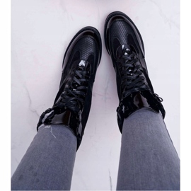 Botas altas femininas pretas trapaceiros Nemtere preto 2