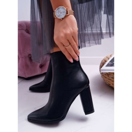 FRID Botas femininas de salto alto, zíper em Spitz Black Ferol preto 2