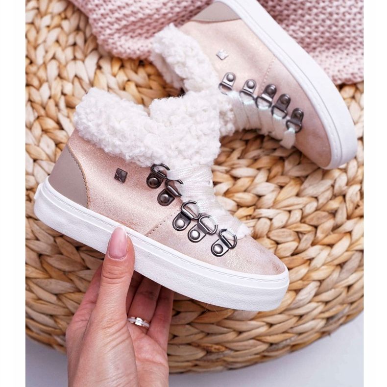 Sapatos infantis para meninas. Tênis Big Star Pink EE374015 rosa 1