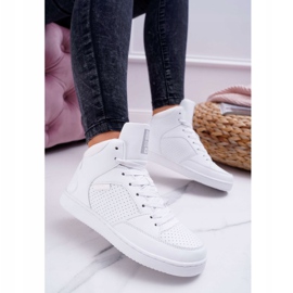 Tênis feminino Big Star High White EE274210 branco 1