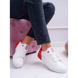 Tênis feminino Cross Jeans Branco EE2R4016C vermelho 1