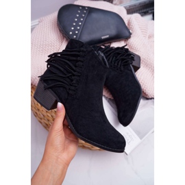 Botas de cowboy femininas pretas da Agnes preto 1