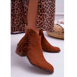 Botas de caubói Camel Agnes Femininas castanho 1