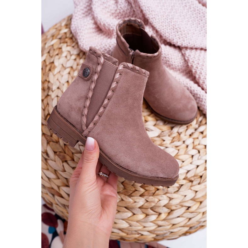 POPA Botas infantis de salto baixo Khaki Sicarro cáqui 1