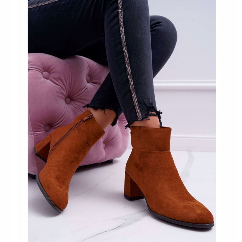 Botas femininas de salto alto Sergio Leone Camel BT522 castanho 2