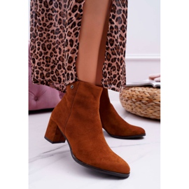 Botas femininas de salto alto Sergio Leone Camel BT520 castanho 1