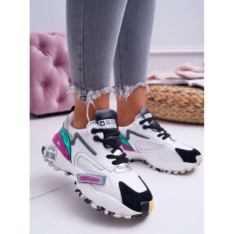 Sapatas esportivas femininas Big Star por Daniel Lopez FF274415 multicolorido 1