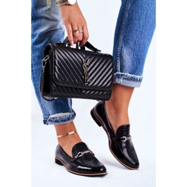 Brogues Maciejka Feminino Mocassins Lacados Preto 4099A-01 / 00-1 1