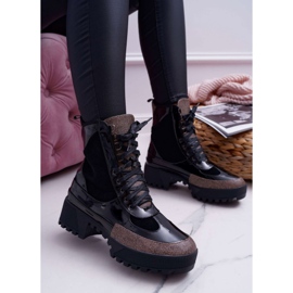 Armadilhas de botas altas pretas Havok feminino preto 2