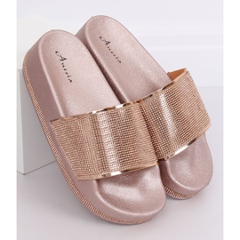 Chinelos Champagne N-59 Champagne em uma sola grossa multicolorido amarelo 1