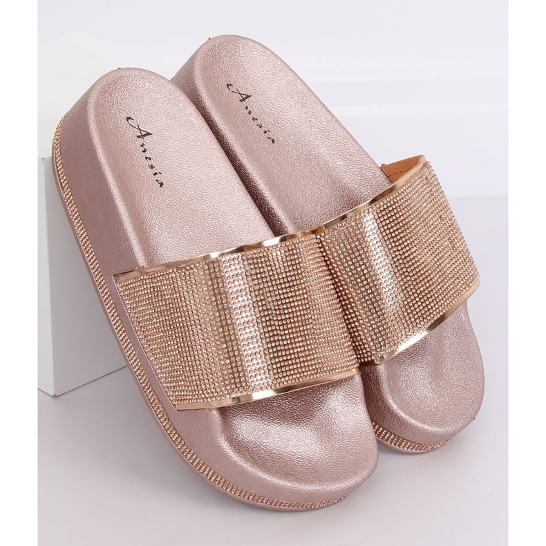 Chinelos Champagne N-59 Champagne em uma sola grossa multicolorido amarelo 1