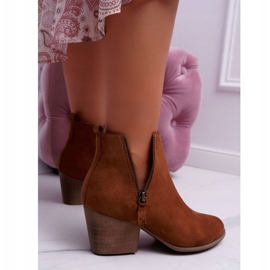 FB1 Botas femininas com salto alto camurça camel farre marrom 2