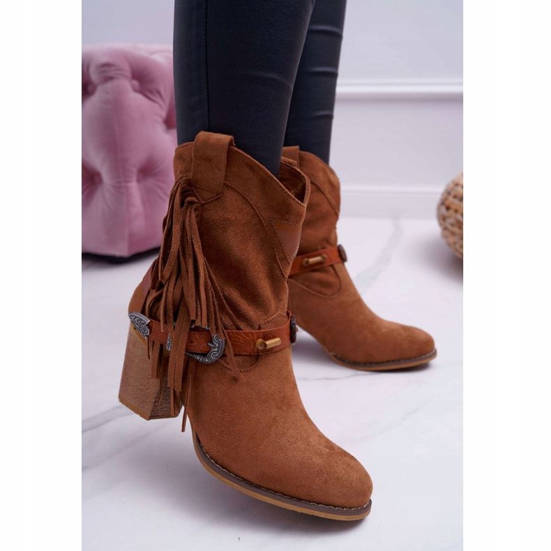 Botas Cowboy Marciapo Marrom com fivela 1