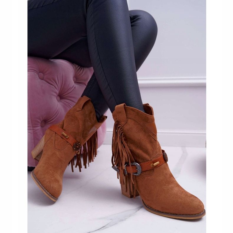 Botas Cowboy Marciapo Marrom com fivela 2