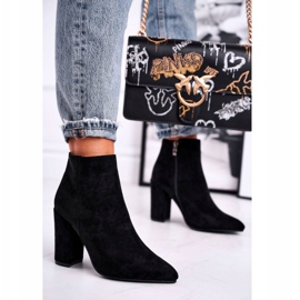 FW1 Botas femininas com salto de camurça Black Sharks preto 1 FW1 Botas femininas com salto de camurça Black Sharks preto 1