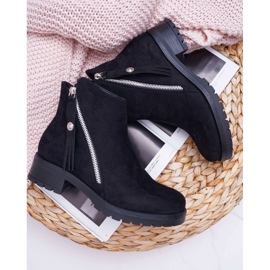 SEA Botas femininas camurça quente Two Sliders Black Ohoo preto 1