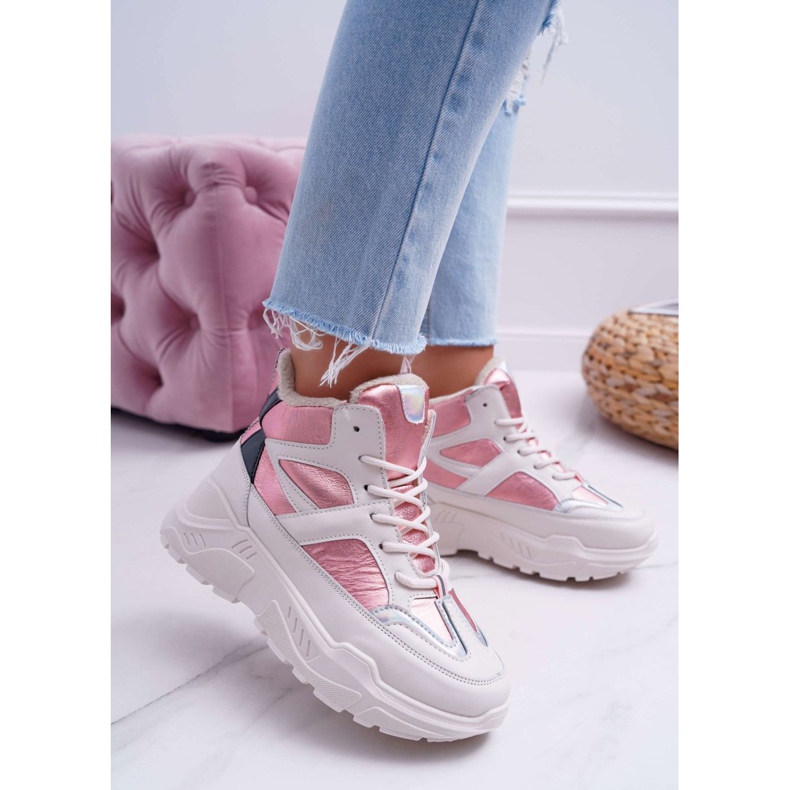 Calçados Esportivos Femininos Rosa Quente Meio-Médio 1