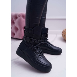 Calçados esportivos femininos cintos pretos terremoto 1