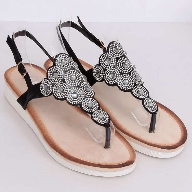 Sandálias pretas 7887-PL Preto 1