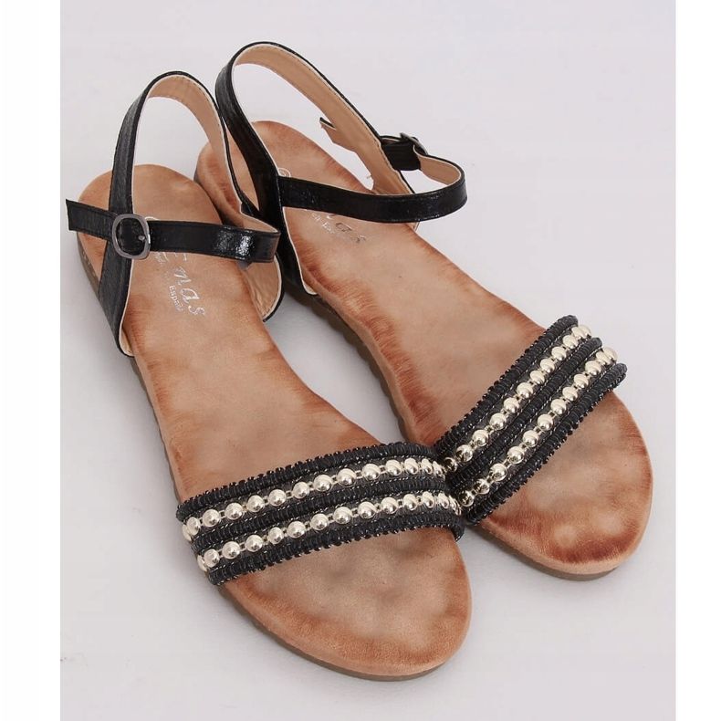 Sandálias femininas pretas HT-68 pretas preto 2