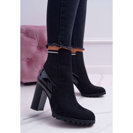 FRERY Botas femininas com salto em camurça Black Fenem preto 1