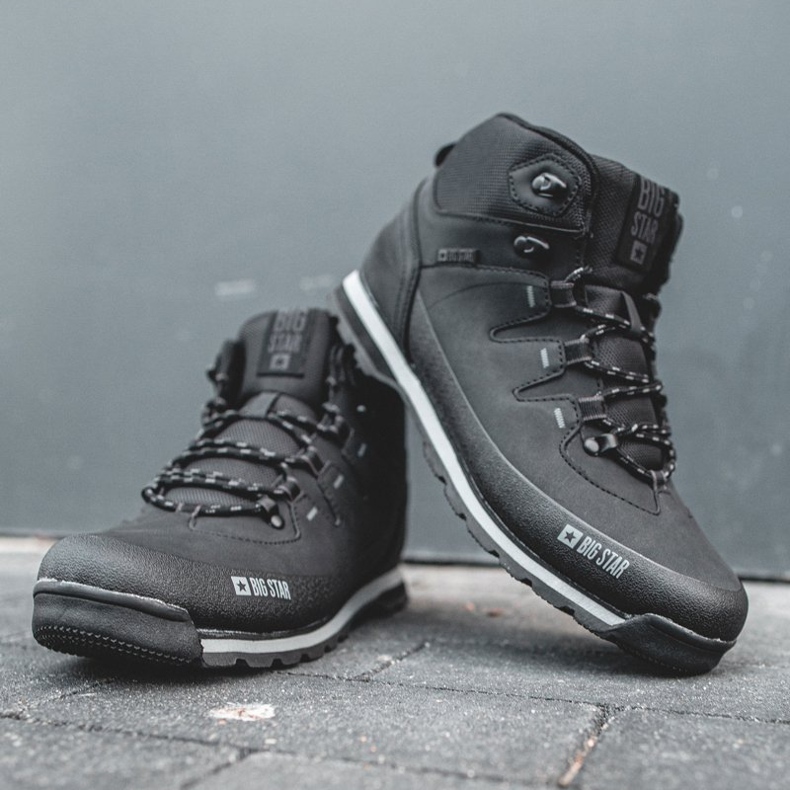 Sapatos de trekking masculino Big Star pretos EE174437 2