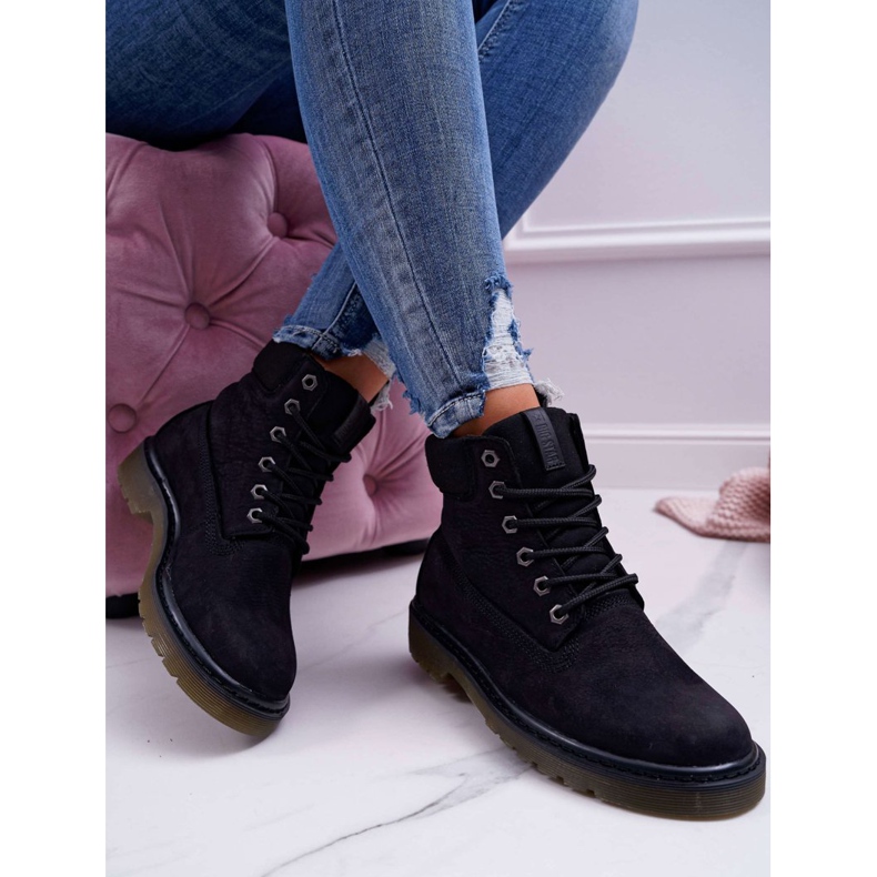 Armadilhas de botas femininas Big Star Black EE274014 preto 1