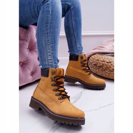 Armadilhas de botas femininas Big Star Camel EE274035 marrom 1