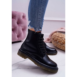 Botas femininas Trappers Botas Big Star Couro Preto EE274001 2