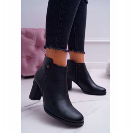 Botas femininas de salto alto Sergio Leone pretas BT518 preto 1
