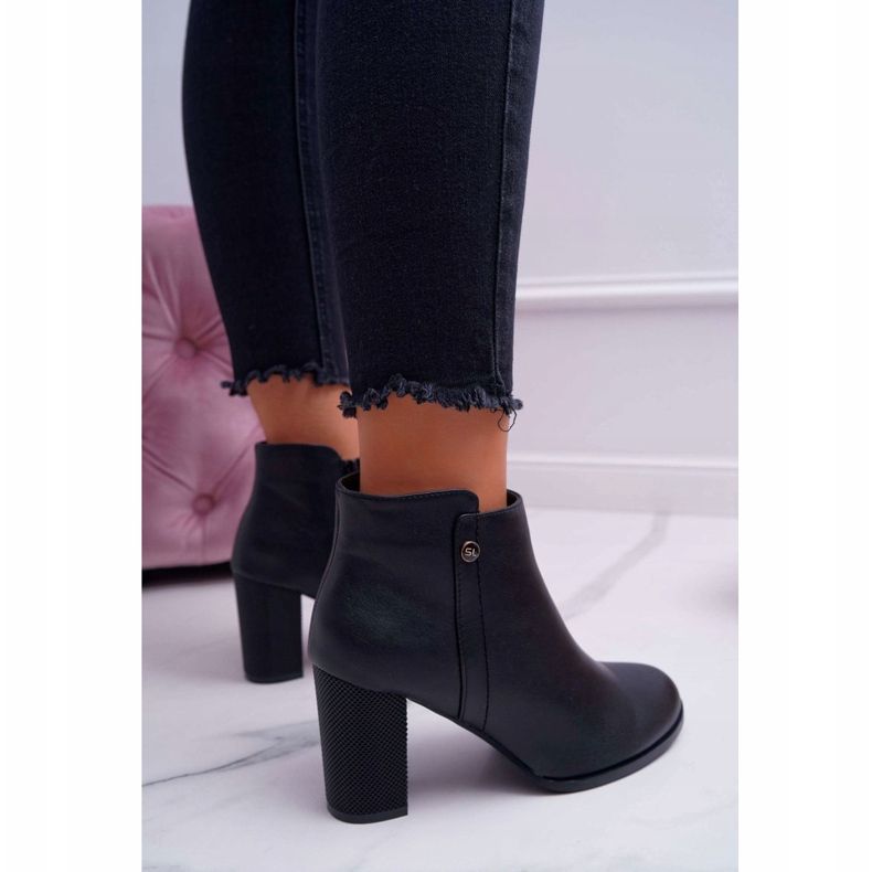 Botas femininas de salto alto Sergio Leone pretas BT518 preto 2