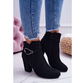 Botas femininas em camurça de salto alto Tola S.Barski preto 2