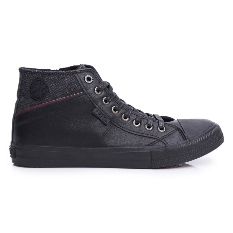 Tênis masculino alto Big Star preto EE174102 1