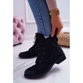 S.Barski Botas altas femininas em camurça preta Barski 75-13 preto 1