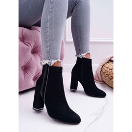 FE1 Botas femininas de salto alto pretas domeno preto 1