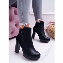 FE1 Botas femininas Black Malma de salto alto preto 1