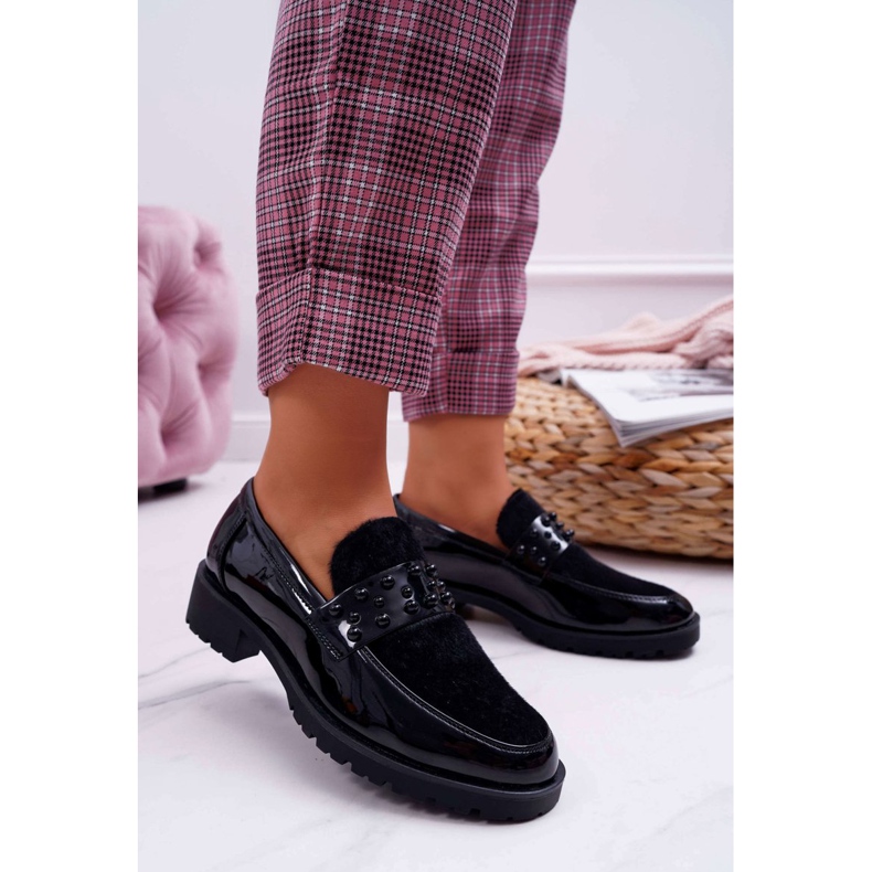 FRANA Feminino Slip-on Lacquered Black Delicious preto 1