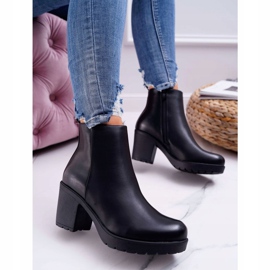 BUGO Botas de salto feminino pretas Veba preto 1