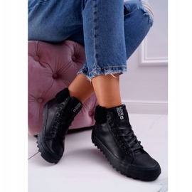 Tênis feminino Big Star High Warmed Black EE274145 preto 2