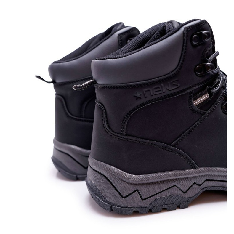 EVE Tênis masculinos pretos quentes de caminhada Derex 1