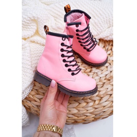 FRROCK Botas infantis quentes com zíper, gabby rosa fosforescente 2
